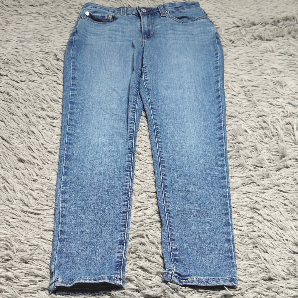Levi's 721 High Rise Skinny Jeans Women 28 28x28 Blue Denim Stretch Faded Casual